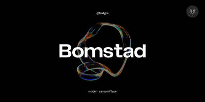 Bomstad Display Font Poster 1