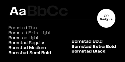 Bomstad Display Font Poster 5