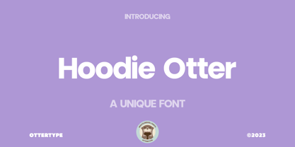 Hoodie Otter Font Poster 1