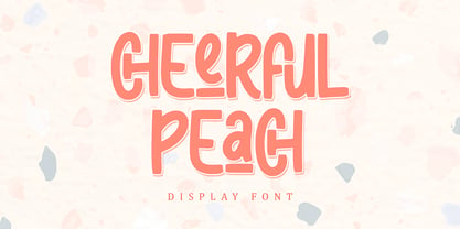 Cheerful Peach Font Poster 1