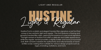 Hustine Font Poster 2
