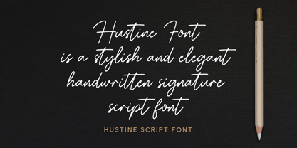 Hustine Font Poster 6