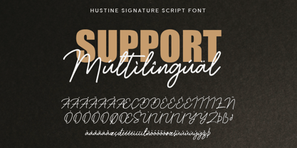 Hustine Font Poster 8