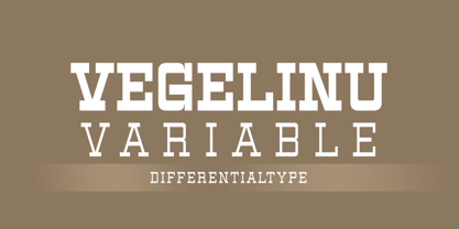 Vegelinu Variable Font Poster 1