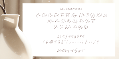 Timothea Signature Font Poster 6