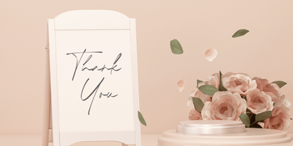 Timothea Signature Font Poster 7