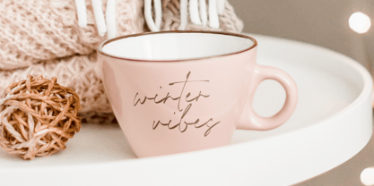 Timothea Signature Font Poster 5