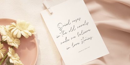 Timothea Signature Font Poster 2