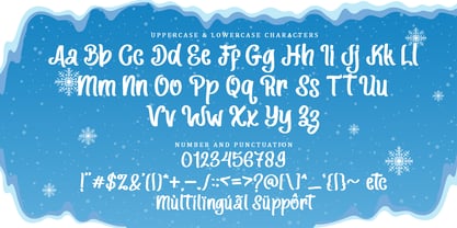Winter Cold Font Poster 7