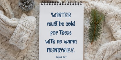 Winter Cold Font Poster 3
