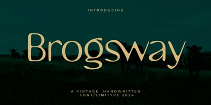 Brogsway Font Poster 1