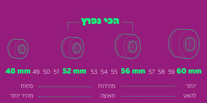Isard Hebrew Font Poster 2