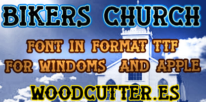 Bikers Church Font Poster 5