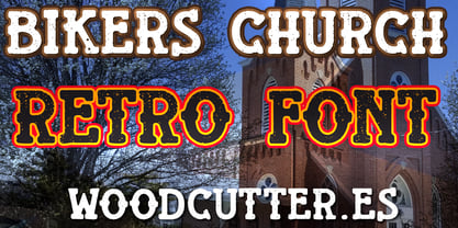 Bikers Church Font Poster 1