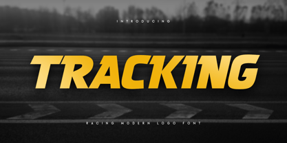 Tracking Font Poster 1