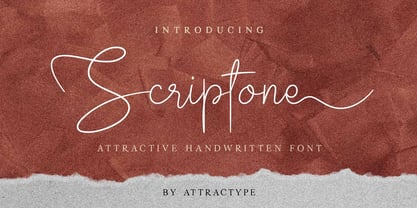 Scriptone Font Poster 1