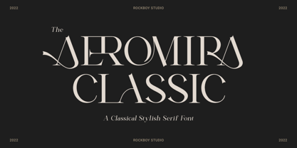 Aeromira Classic Font Poster 1