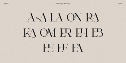 Aeromira Classic Font Poster 10