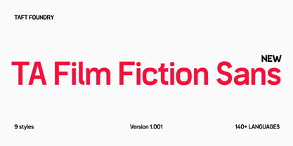 TA Film Fiction Sans Font Poster 1