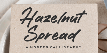 Hazelnut Spread Font Poster 1