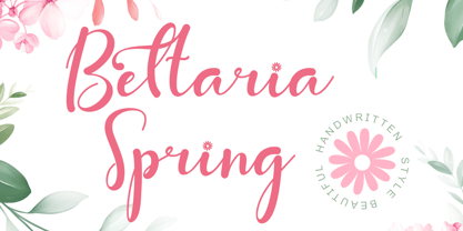 Bettaria Spring Font Poster 1