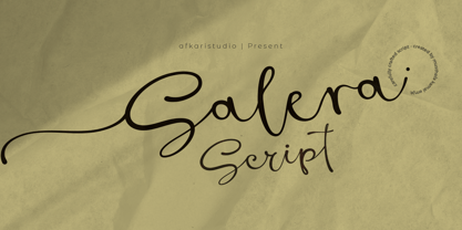Salera Script Font Poster 1