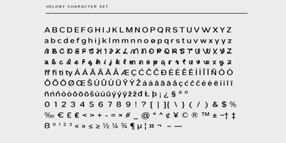 Helony Font Poster 13