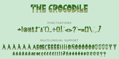 The Crocodile Font Poster 7