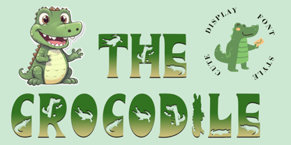 The Crocodile Font Poster 1