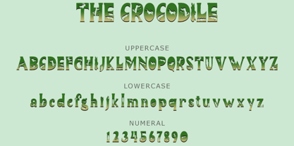 The Crocodile Font Poster 6