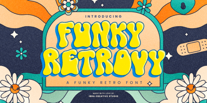Funky Retrovy Font Poster 1