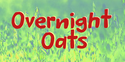 Overnight Oats Font Poster 1