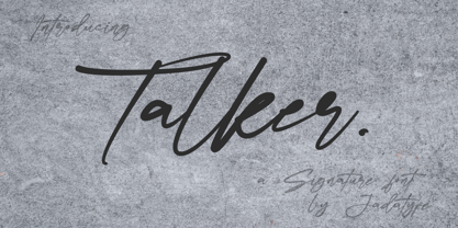 Talker Font Poster 1