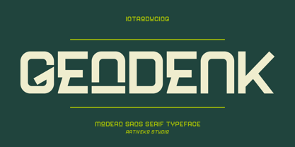 Gendenk Font Poster 1