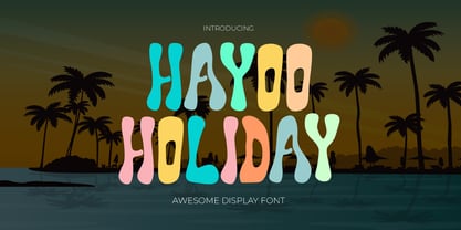 Hayoo Holiday Font Poster 1