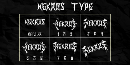 Nekros Font Poster 10