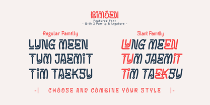 Bimoen Font Poster 2