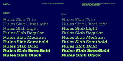 Rules Slab Variable Font Poster 4