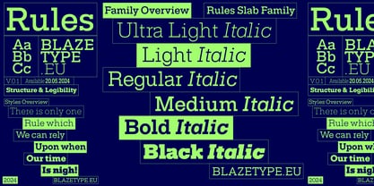 Rules Slab Variable Font Poster 7