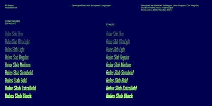 Rules Slab Variable Font Poster 1