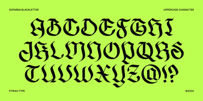 Gofarda Gothic Font Poster 2