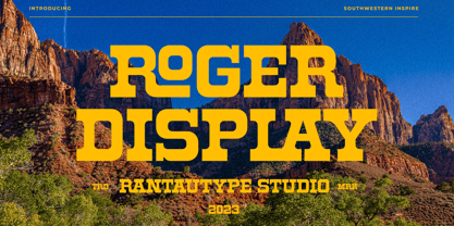 Roger Display Font Poster 1