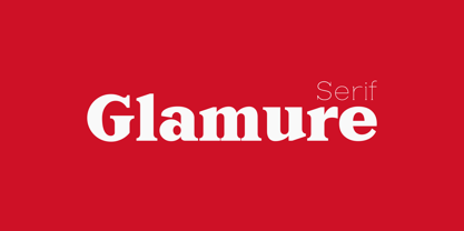 Glamure Serif Police Poster 1