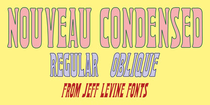 Nouveau Condensed JNL Font Poster 1