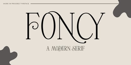Foncy Font Poster 1