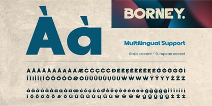 Borney Font Poster 11