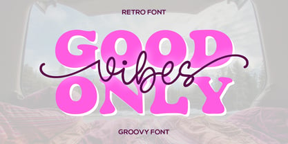 Makeba Retro Funky Groovy Font Poster 4