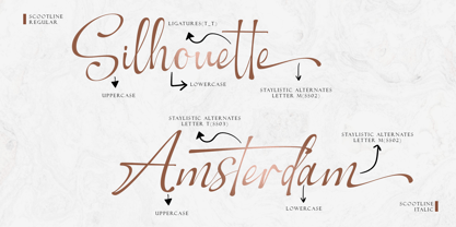 Scootline Signature Font Poster 10