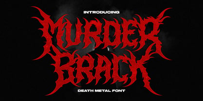 Murder Brack Font Poster 1