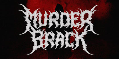 Murder Brack Font Poster 2